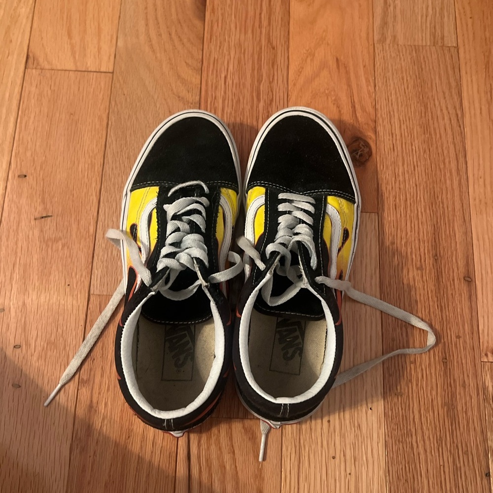old skool flame vans